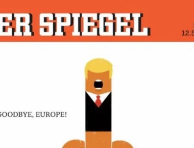 Spiegel: Προκλητικό πρωτοσέλιδο με τον Τραμπ να σηκώνει το μεσαίο δάχτυλο στην Ευρώπη (φωτό)